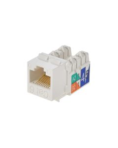 Monoprice Cat6 Punch Down Keystone Jack - White