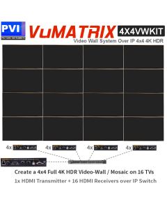 VuMATRIX- 4K VIDEOWALL 4x4 with Control App