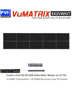 VuMATRIX- 4K VIDEOWALL 5X2   -  with Control App