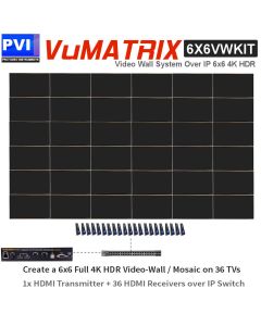 VuMATRIX- 4K VIDEOWALL 6X6   -   with Control App