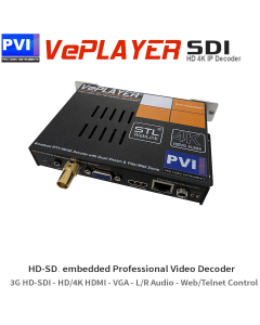 VePLAYER-SDI    -   Broadcast Professional 3G-HD-SDI Video Decoder