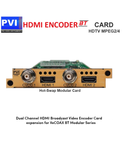 PVI-ENC2-HDMI  -  2 Channel HDMI  Encoder Card  Mpeg 2/4 for VeCOAX BT Chassis