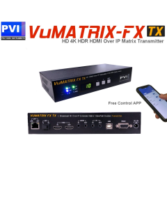 VuMATRIX-FIBER-TX-POE  TRANSMITTER Unit - HD 4K Matrix Over IP Extender